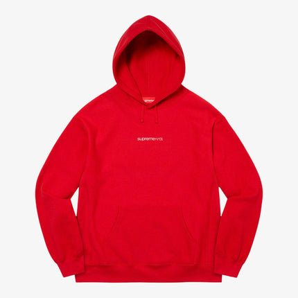 Supreme Hooded Sweatshirt 'Number One' Red FW21 - SOLE SERIOUSS (1)