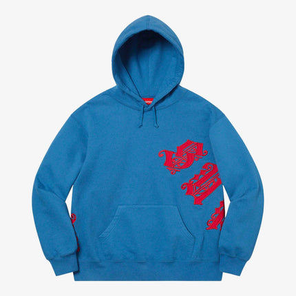 Supreme Hooded Sweatshirt 'Old English' Pale Royal (SS21) - SOLE SERIOUSS (1)