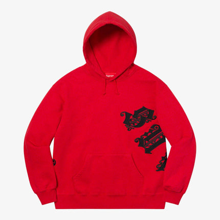 Supreme Hooded Sweatshirt 'Old English' Red (SS21) - SOLE SERIOUSS (1)