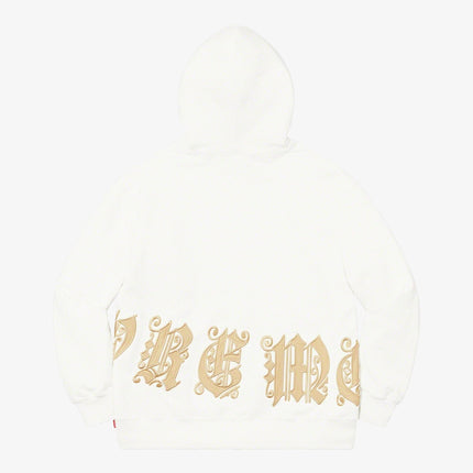 Supreme Hooded Sweatshirt 'Old English' White (SS21) - SOLE SERIOUSS (2)