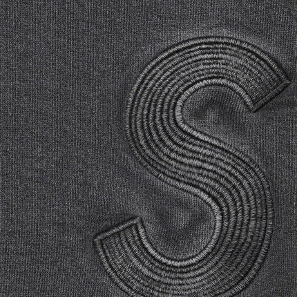 Supreme Hooded Sweatshirt 'Overdyed S Logo' Black (SS23) - SOLE SERIOUSS (2)