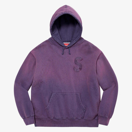 Supreme Hooded Sweatshirt 'Overdyed S Logo' Purple (SS23) - SOLE SERIOUSS (1)