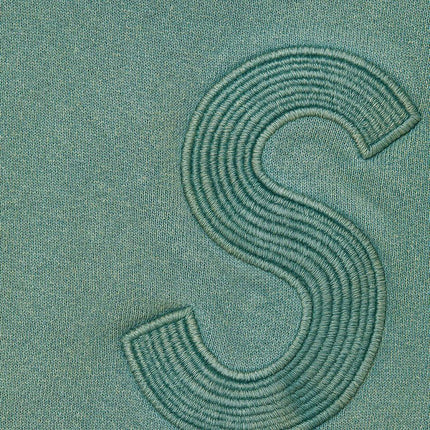 Supreme Hooded Sweatshirt 'Overdyed S Logo' Teal (SS23) - SOLE SERIOUSS (2)