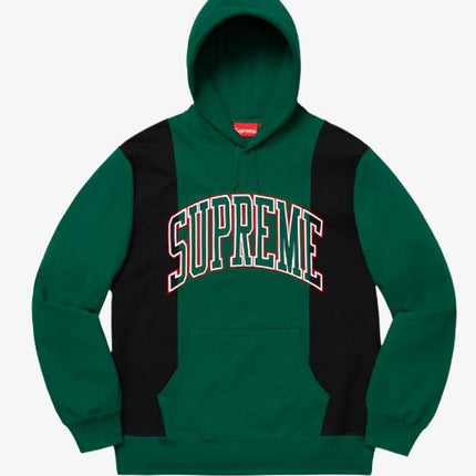 Supreme Hooded Sweatshirt 'Paneled Arc' Dark Green (FW19) - SOLE SERIOUSS (1)