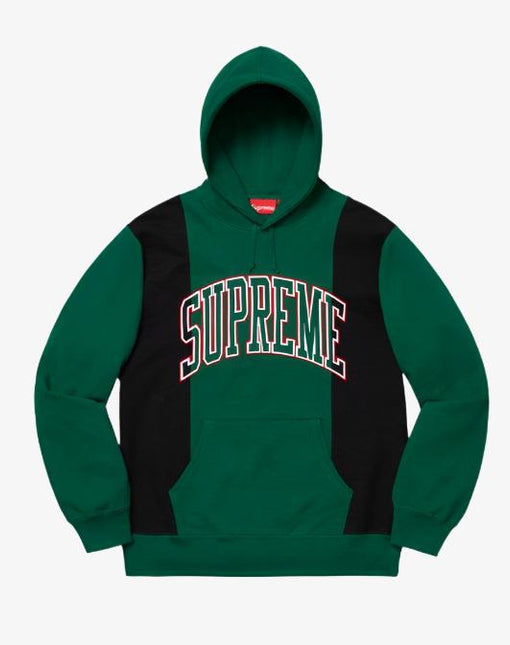 Supreme Hooded Sweatshirt 'Paneled Arc' Dark Green (FW19) - SOLE SERIOUSS (1)