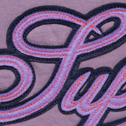 Supreme Hooded Sweatshirt 'Paneled Script' Dusty Purple (SS21) - SOLE SERIOUSS (2)