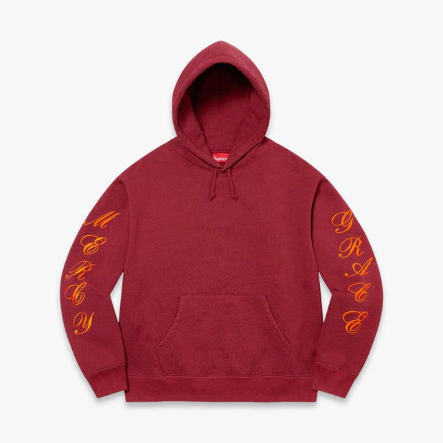 Supreme Hooded Sweatshirt 'Patches Spiral' Cardinal (SS23) - SOLE SERIOUSS (1)