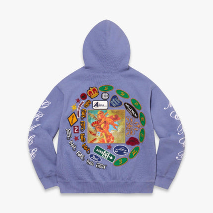 Supreme Hooded Sweatshirt 'Patches Spiral' Light Purple (SS23) - SOLE SERIOUSS (2)