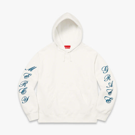 Supreme Hooded Sweatshirt 'Patches Spiral' White (SS23) - SOLE SERIOUSS (1)