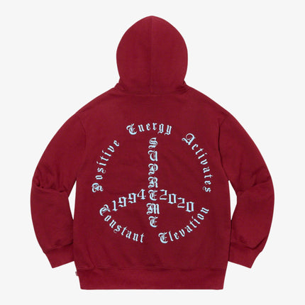 Supreme Hooded Sweatshirt 'Peace' Cardinal (FW20) - SOLE SERIOUSS (2)