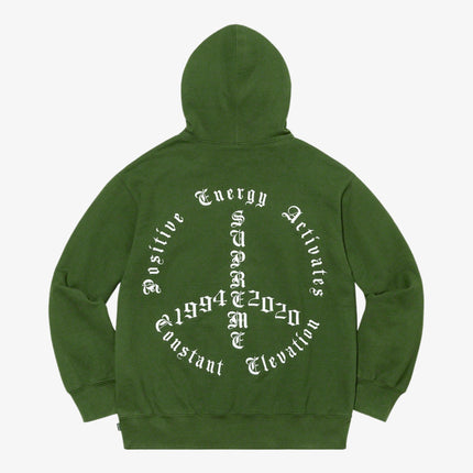 Supreme Hooded Sweatshirt 'Peace' Green (FW20) - SOLE SERIOUSS (2)