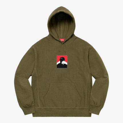 Supreme Hooded Sweatshirt 'Portrait' Dark Olive (FW20) - SOLE SERIOUSS (1)