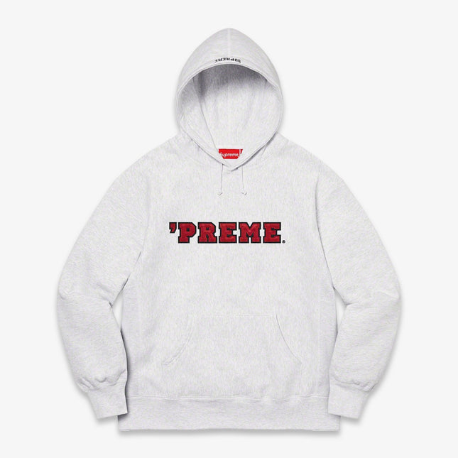 Supreme Hooded Sweatshirt 'Preme' Ash Grey (FW22) - SOLE SERIOUSS (1)