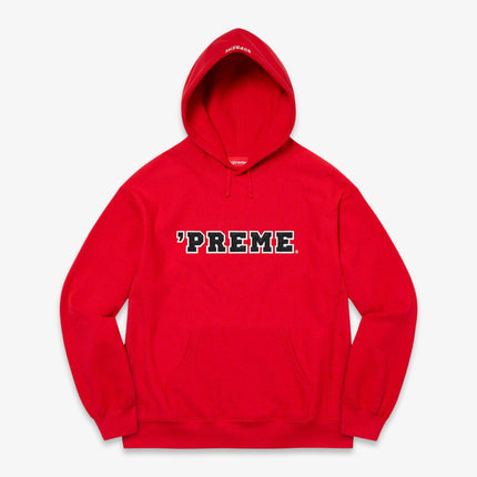 Supreme Hooded Sweatshirt 'Preme' Red (FW22) - SOLE SERIOUSS (1)