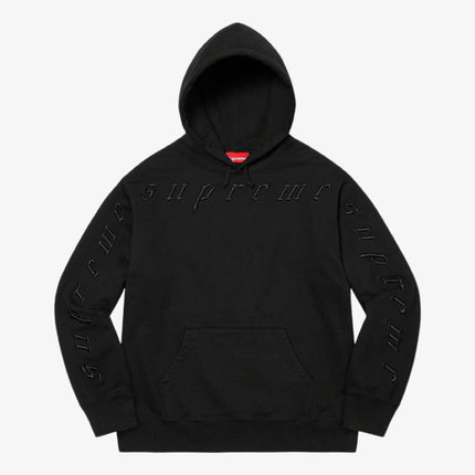 Supreme Hooded Sweatshirt 'Raised Embroidery' Black FW21 - SOLE SERIOUSS (1)
