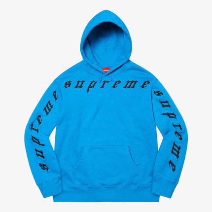 Supreme Hooded Sweatshirt 'Raised Embroidery' Bright Royal FW21 - SOLE SERIOUSS (1)