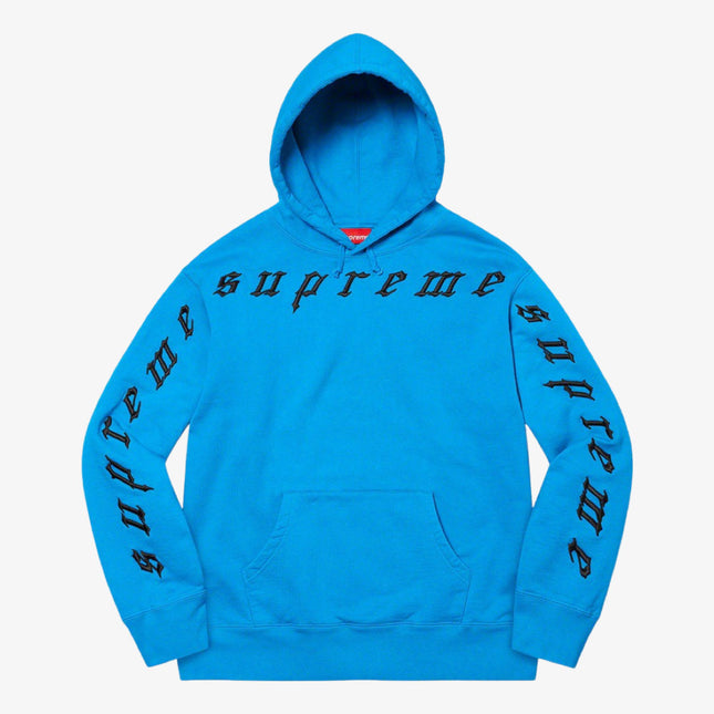 Supreme Hooded Sweatshirt 'Raised Embroidery' Bright Royal (FW21) - SOLE SERIOUSS (1)