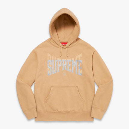 Supreme Hooded Sweatshirt 'Rhinestone Shadow' Dark Tan (FW22) - SOLE SERIOUSS (1)