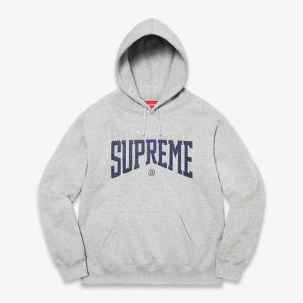 Supreme Hooded Sweatshirt 'Rhinestone Shadow' Heather Grey (FW22) - SOLE SERIOUSS (1)