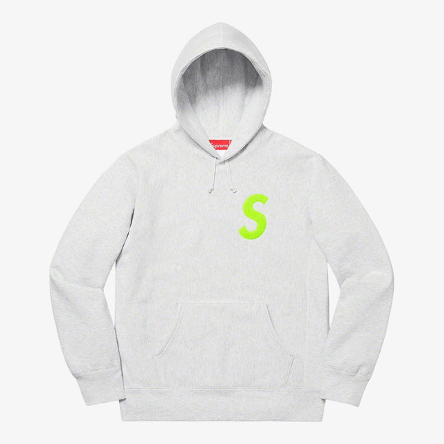 Supreme Hooded Sweatshirt 'S Logo' Ash Grey (FW19) - SOLE SERIOUSS (1)