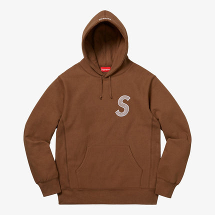 Supreme Hooded Sweatshirt 'S Logo' Brown (FW18) - SOLE SERIOUSS (1)