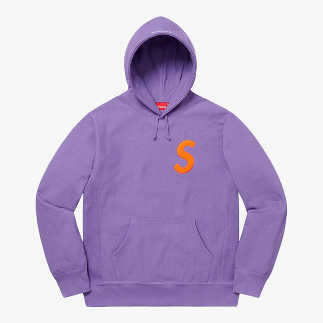 Supreme Hooded Sweatshirt 'S Logo' Light Violet (FW19) - SOLE SERIOUSS (1)