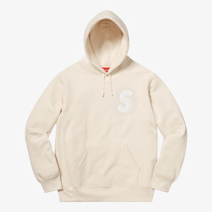 Supreme Hooded Sweatshirt 'S Logo' Natural (FW18) - SOLE SERIOUSS (1)