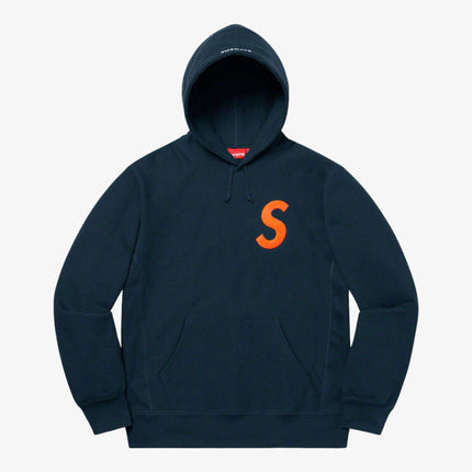 Supreme Hooded Sweatshirt 'S Logo' Navy (FW19) - SOLE SERIOUSS (1)