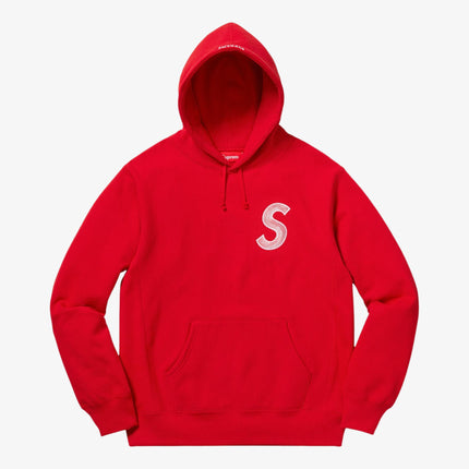 Supreme Hooded Sweatshirt 'S Logo' Red (FW18) - SOLE SERIOUSS (1)