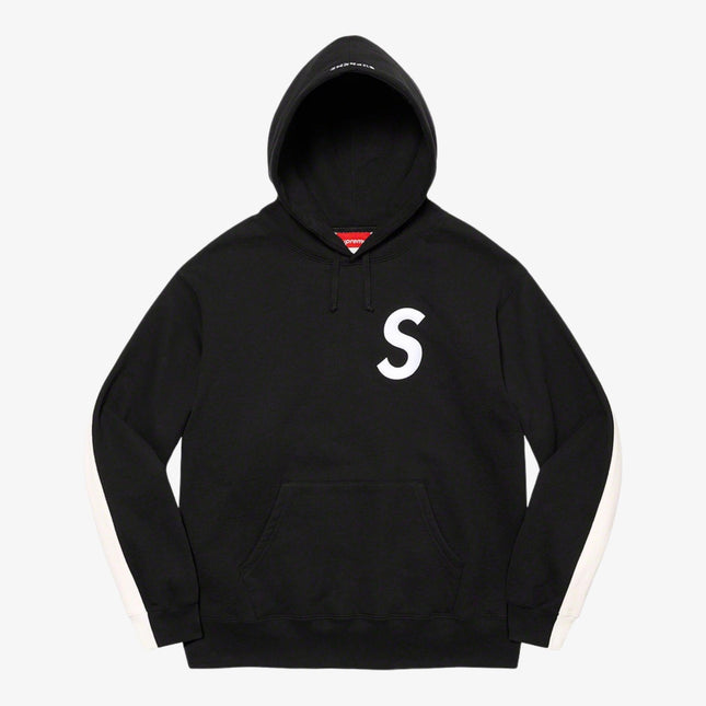 Supreme Hooded Sweatshirt 'S Logo Split' Black (FW21) - SOLE SERIOUSS (1)