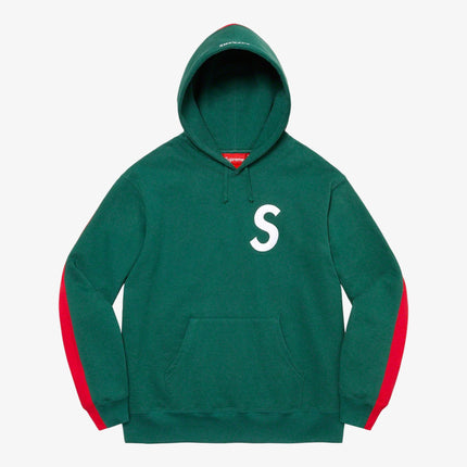 Supreme Hooded Sweatshirt 'S Logo Split' Dark Green (FW21) - SOLE SERIOUSS (2)