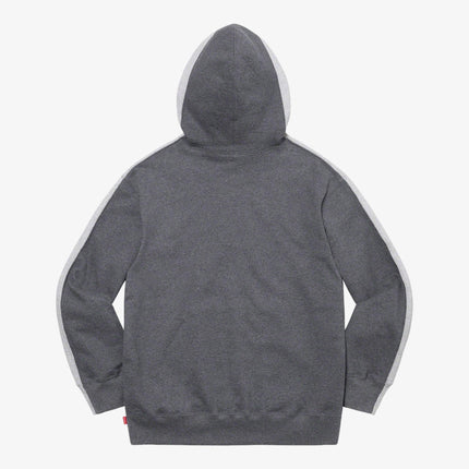 Supreme Hooded Sweatshirt 'S Logo Split' Heather Grey (FW21) - SOLE SERIOUSS (2)