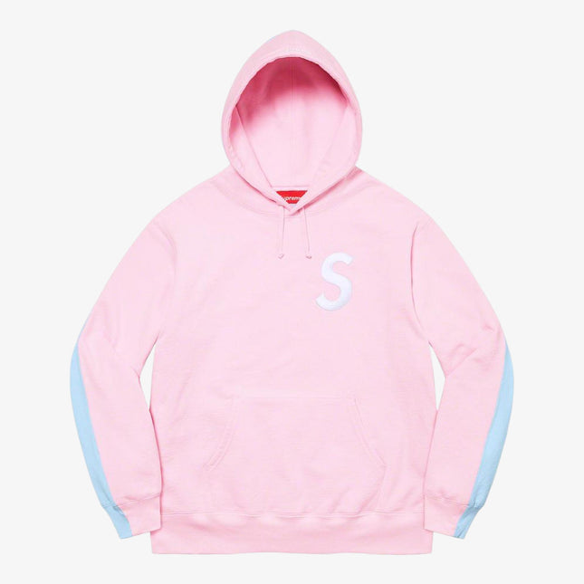 Supreme Hooded Sweatshirt 'S Logo Split' Pink (FW21) - SOLE SERIOUSS (1)