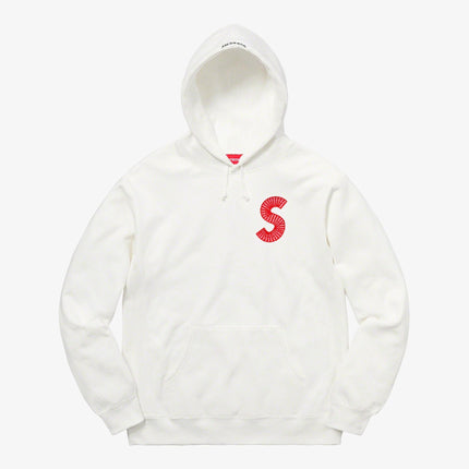 Supreme Hooded Sweatshirt 'S Logo' White (FW20) - SOLE SERIOUSS (1)