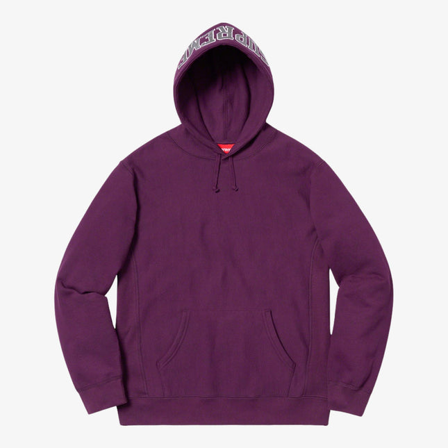 Supreme Hooded Sweatshirt 'Sequin Arc' Eggplant (SS19) - SOLE SERIOUSS (1)