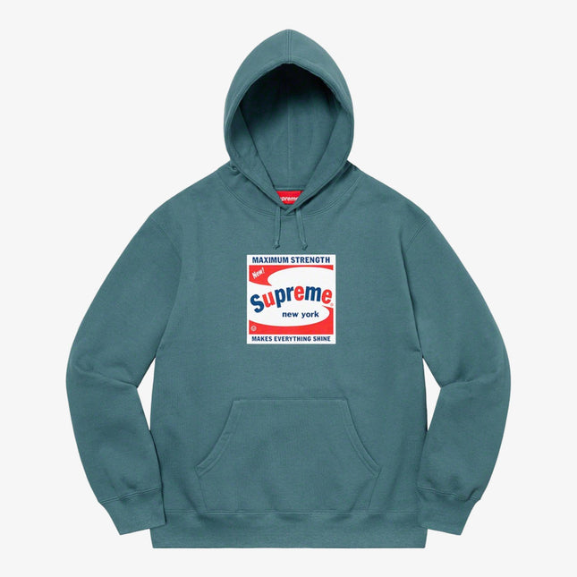 Supreme Hooded Sweatshirt 'Shine' Slate (SS21) - SOLE SERIOUSS (1)