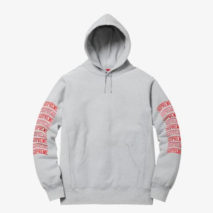 Supreme Hooded Sweatshirt 'Sleeve Arc' Heather Grey (SS17) - SOLE SERIOUSS (1)