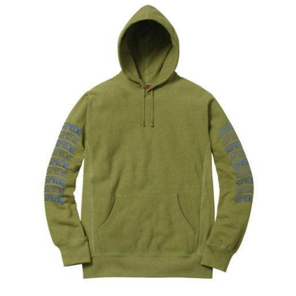 Supreme Hooded Sweatshirt 'Sleeve Arc' Moss SS17 - SOLE SERIOUSS (1)
