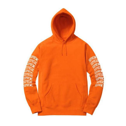 Supreme Hooded Sweatshirt 'Sleeve Arc' Orange SS17 - SOLE SERIOUSS (1)