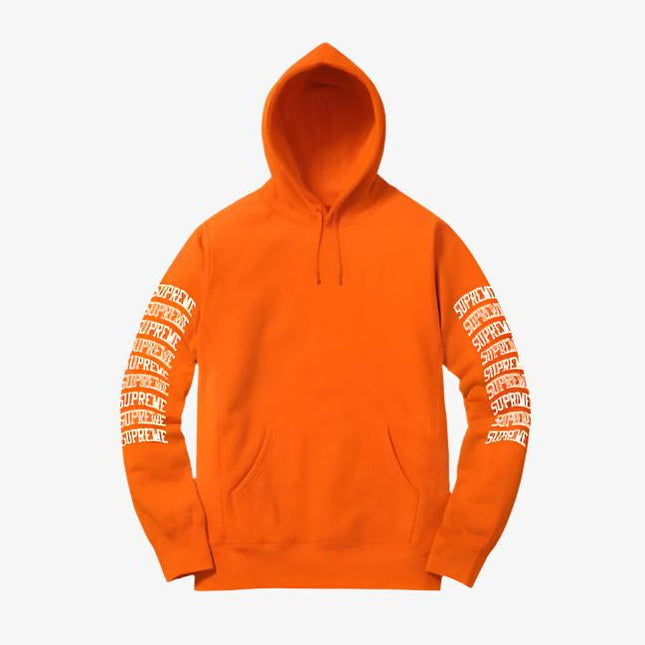 Supreme Hooded Sweatshirt 'Sleeve Arc' Orange (SS17) - SOLE SERIOUSS (1)