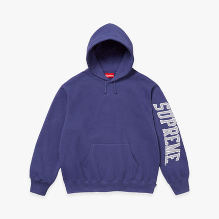 Supreme Hooded Sweatshirt 'Sleeve Arc' Washed Navy (FW23) - SOLE SERIOUSS (1)