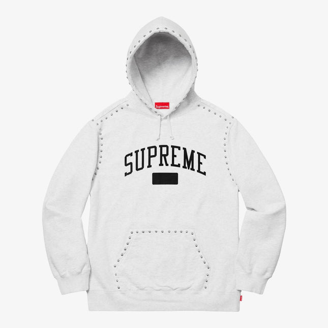 Supreme Hooded Sweatshirt 'Studded' Ash Grey (FW18) - SOLE SERIOUSS (1)