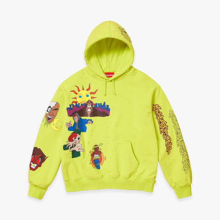 Supreme Hooded Sweatshirt 'Sunrise' Acid Green (FW23) - SOLE SERIOUSS (1)