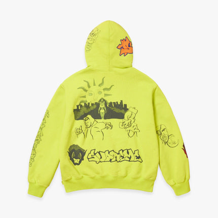 Supreme Hooded Sweatshirt 'Sunrise' Acid Green (FW23) - SOLE SERIOUSS (3)