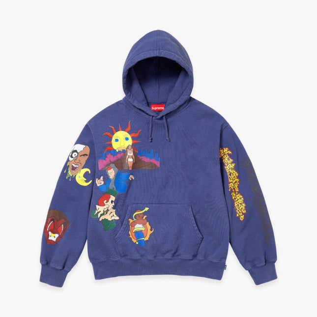 Supreme Hooded Sweatshirt 'Sunrise' Washed Navy FW23 - Atelier-lumieres Cheap Sneakers Sales Online (1)