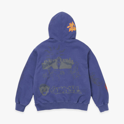 Supreme Hooded Sweatshirt 'Sunrise' Washed Navy (FW23) - SOLE SERIOUSS (3)