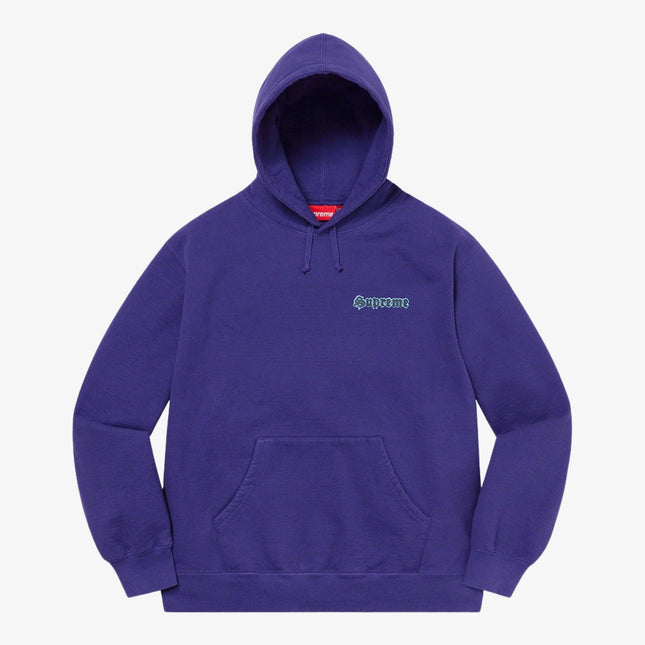 Supreme Hooded Sweatshirt 'Supreme Love' Dark Royal (SS21) - SOLE SERIOUSS (1)