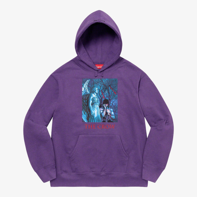 Supreme Hooded Sweatshirt 'The Crow' Dusty Purple (FW21) - SOLE SERIOUSS (1)