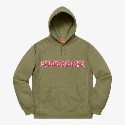 Supreme Hooded Sweatshirt 'The Most' Light Olive (FW19) - SOLE SERIOUSS (1)