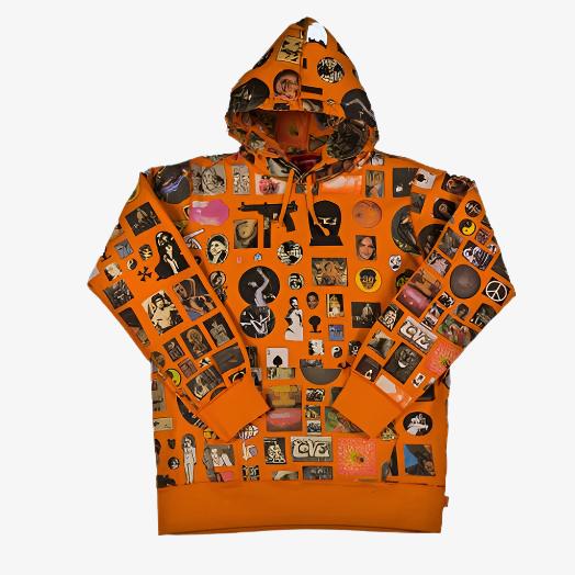 Supreme Hooded Sweatshirt 'Thrills' Orange (SS17) - SOLE SERIOUSS (1)